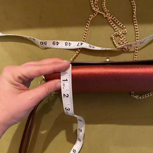 Coach Shimmering Red Crossbody Clutch, Never used with original packing - Picture 11 of 11